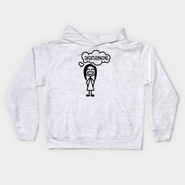 The overthinker Kids Hoodie by hoddynoddy